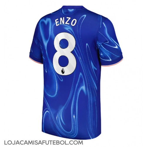 Camisa de Futebol Chelsea Enzo Fernandez #8 Equipamento Principal 2024-25 Manga Curta